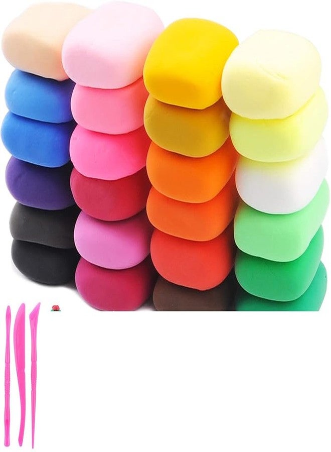 Eclet (Pack of 12) Air Dry Clay, Colorful Children Soft Clay, Creative Art Crafts, Gifts for Kids-Multi Color. Non-Toxic Modeling Magic Fluffy Foam Bouncing Clay Putty Kit for Kids with Tools .157 - Image 1